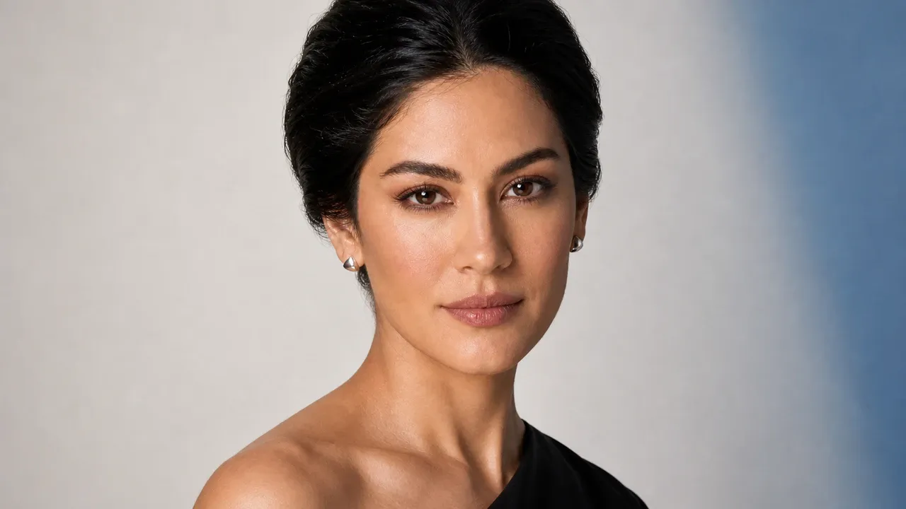 AI visualization of natural job interview makeup showing neutral taupe, soft brown, and a natural matte finish.