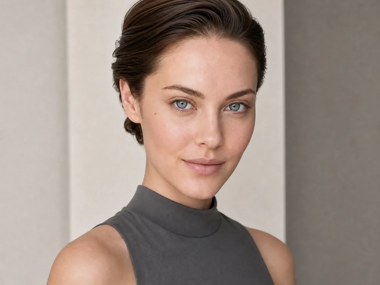 Step 1 of Natural Job Interview Makeup, showing the skin and lids feel settled, even, and ready for thin layers without a slippery surface.