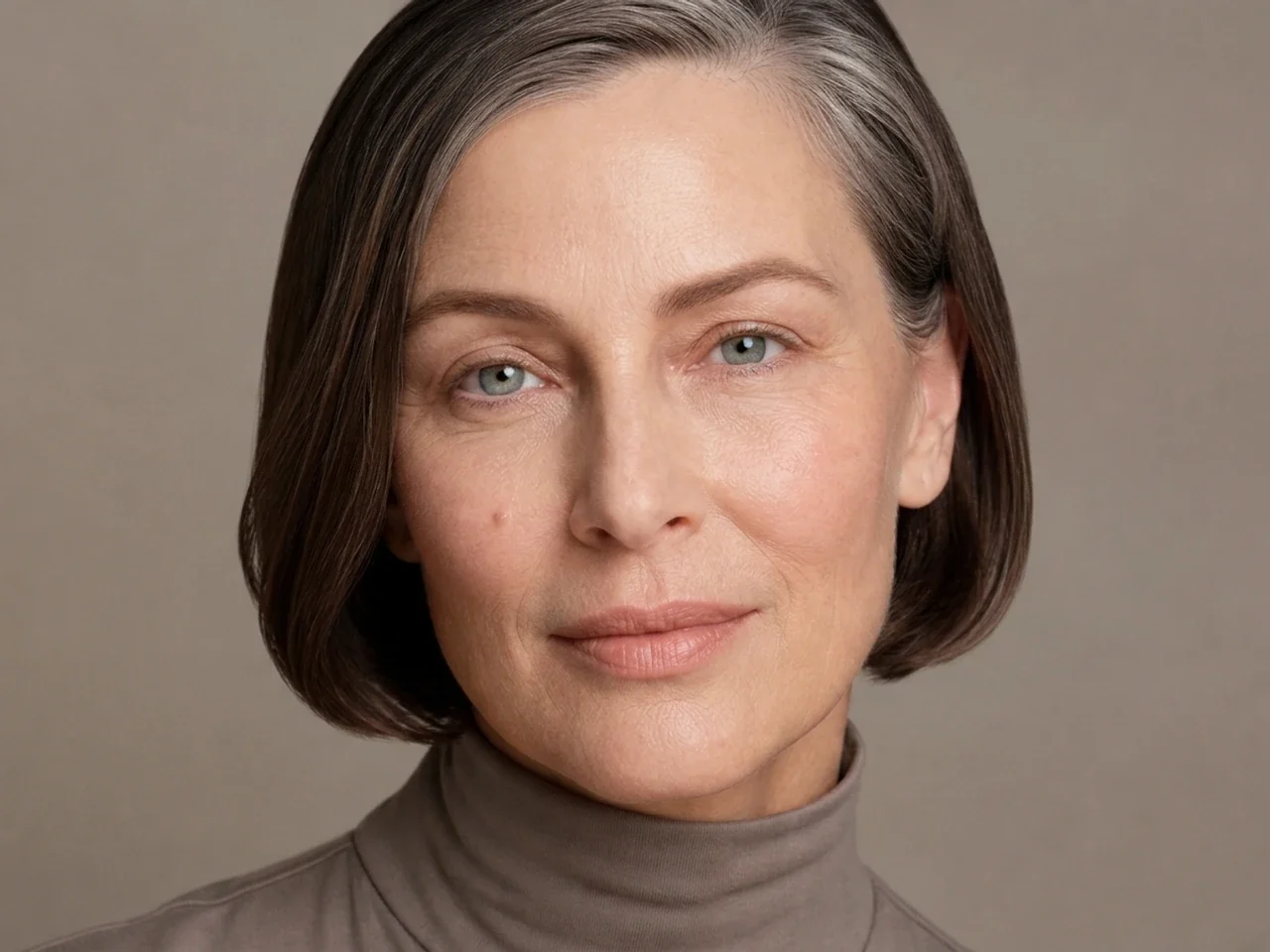 Step 1 of Natural Makeup for Mature Skin, showing the skin and lids feel settled, even, and ready for thin layers without a slippery surface.
