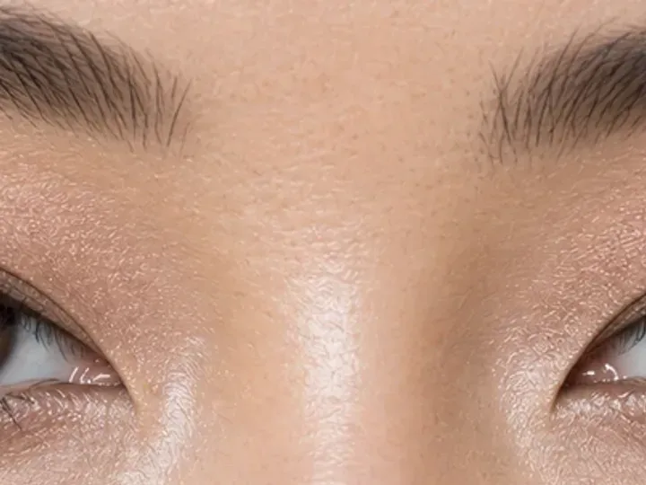 Step 1 of Lifted Makeup for Downturned Eyes, showing the lids feel smooth and dry while the natural fold and open-eye landmarks remain easy to see.