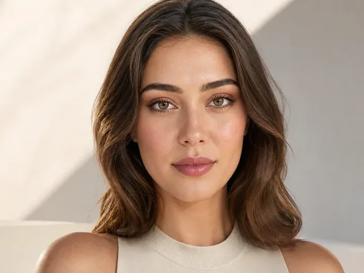 Step 1 of Polished Office Makeup in 10 Minutes, showing the skin and lids feel settled, even, and ready for thin layers without a slippery surface.