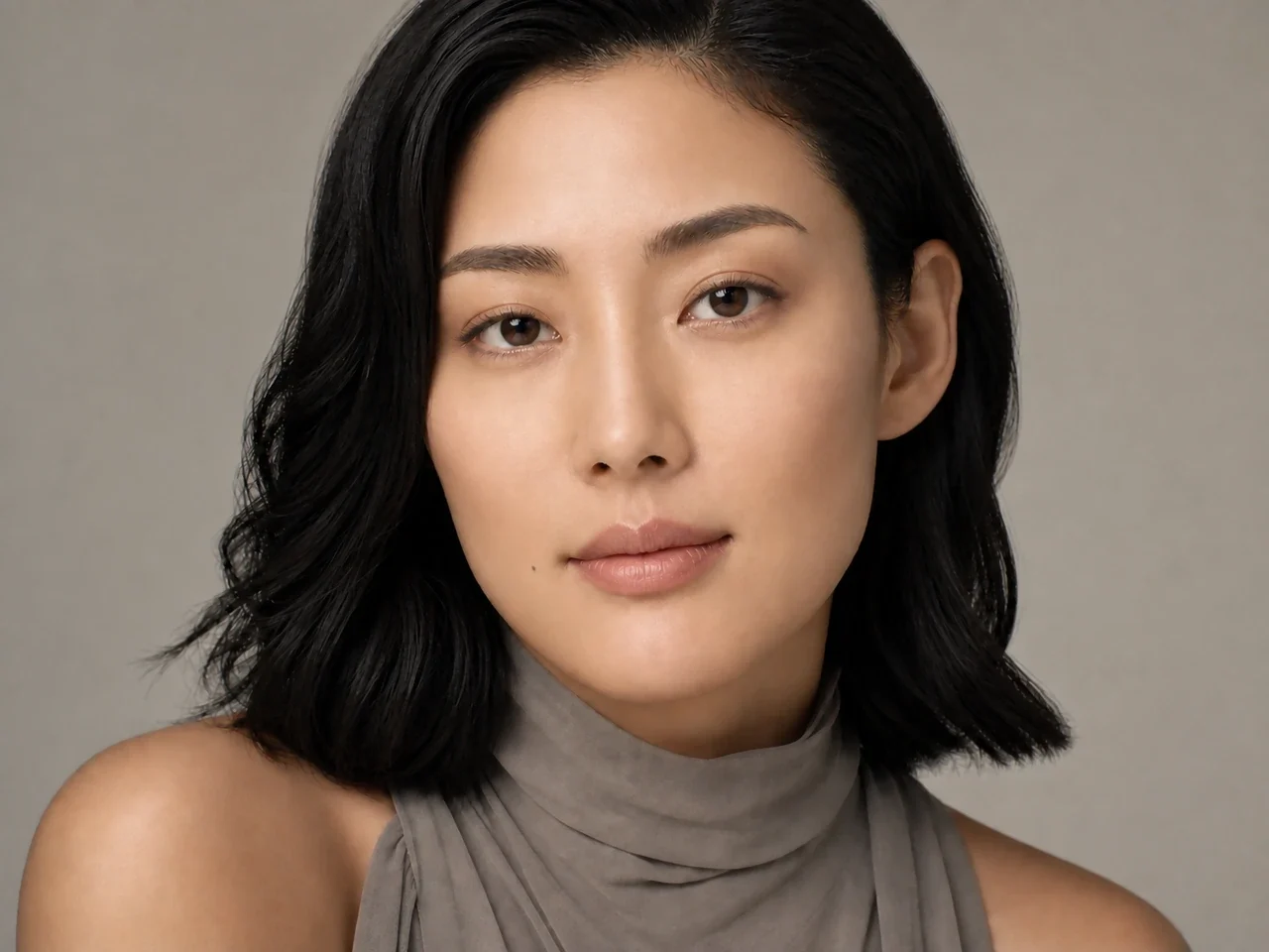 Step 2 of Everyday Makeup for Deep-Set Eyes, showing light taupe creates a soft guide at above the socket edge that remains visible with a relaxed gaze.