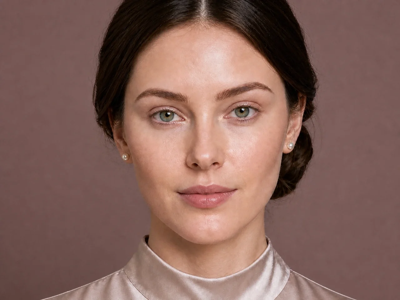Step 3 of Soft Glam Wedding Guest Makeup, showing the brows look intentional but retain visible hairs and enough softness for the rest of the look.