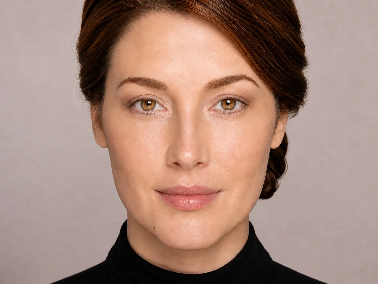 Step 3 of Balanced Eye Makeup for Close-Set Eyes, showing the outer structure is slightly deeper than the transition while the center lid remains available for the focal shade.