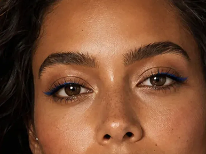 Step 3 of Easy Vacation Makeup, showing the brows look intentional but retain visible hairs and enough softness for the rest of the look.