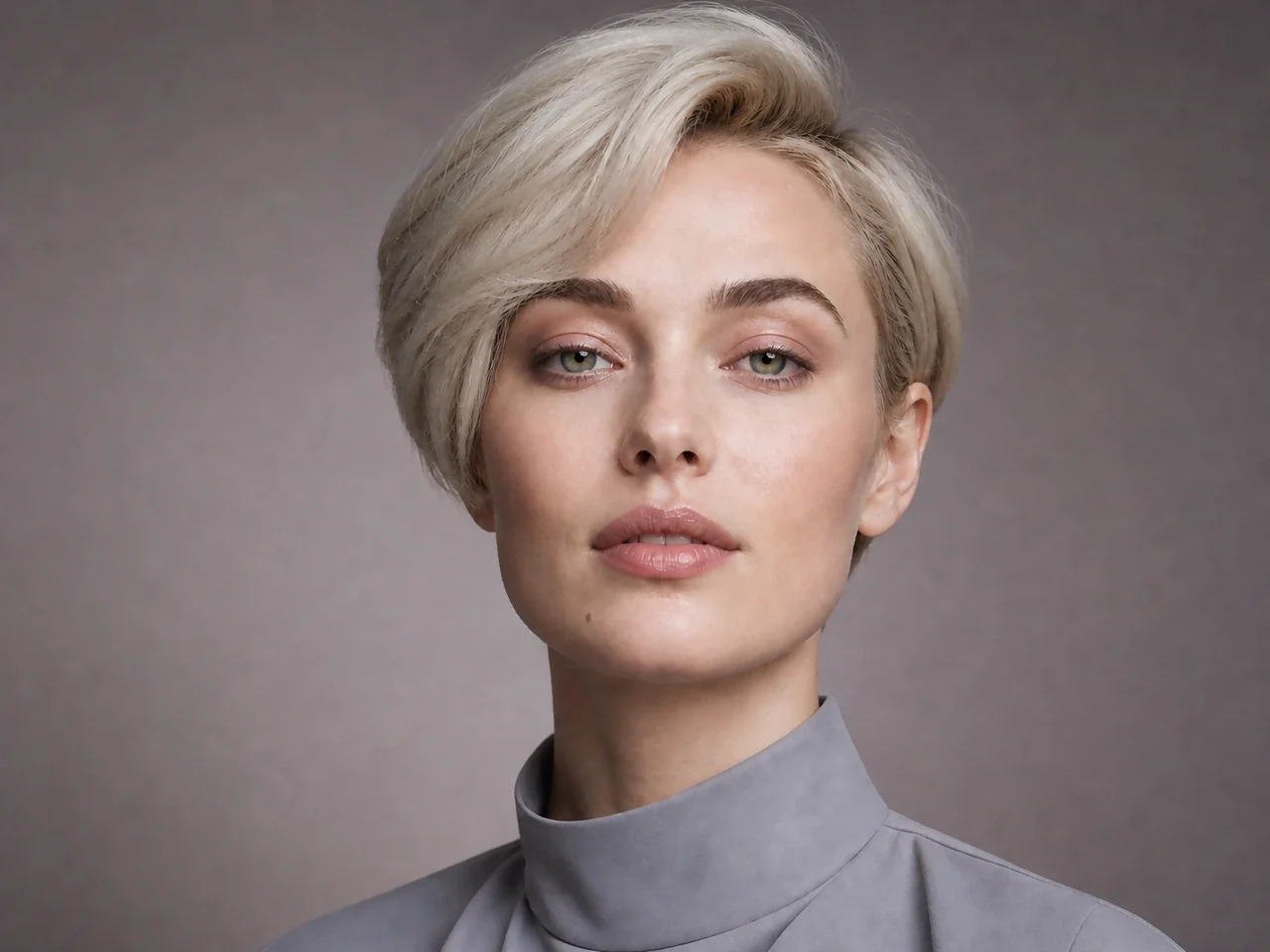 Step 4 of Soft Glam for Hooded Eyes, showing satin rose is clearly visible at visible center lid while the transition border stays intact.
