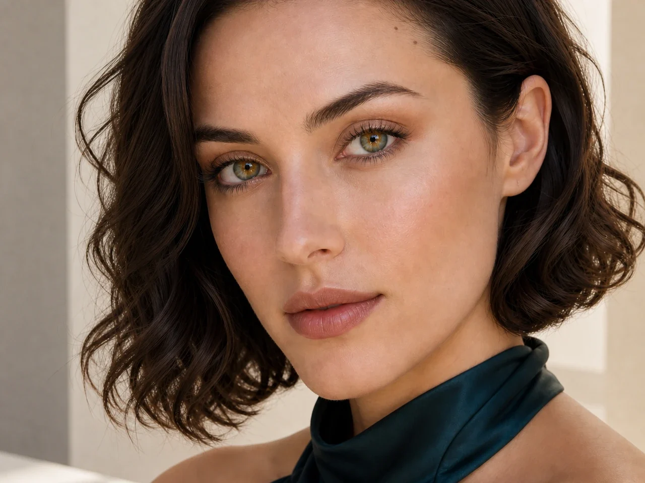 Step 5 of Easy Vacation Makeup, showing espresso makes the lashes look denser while the eye color and lid space stay visible.