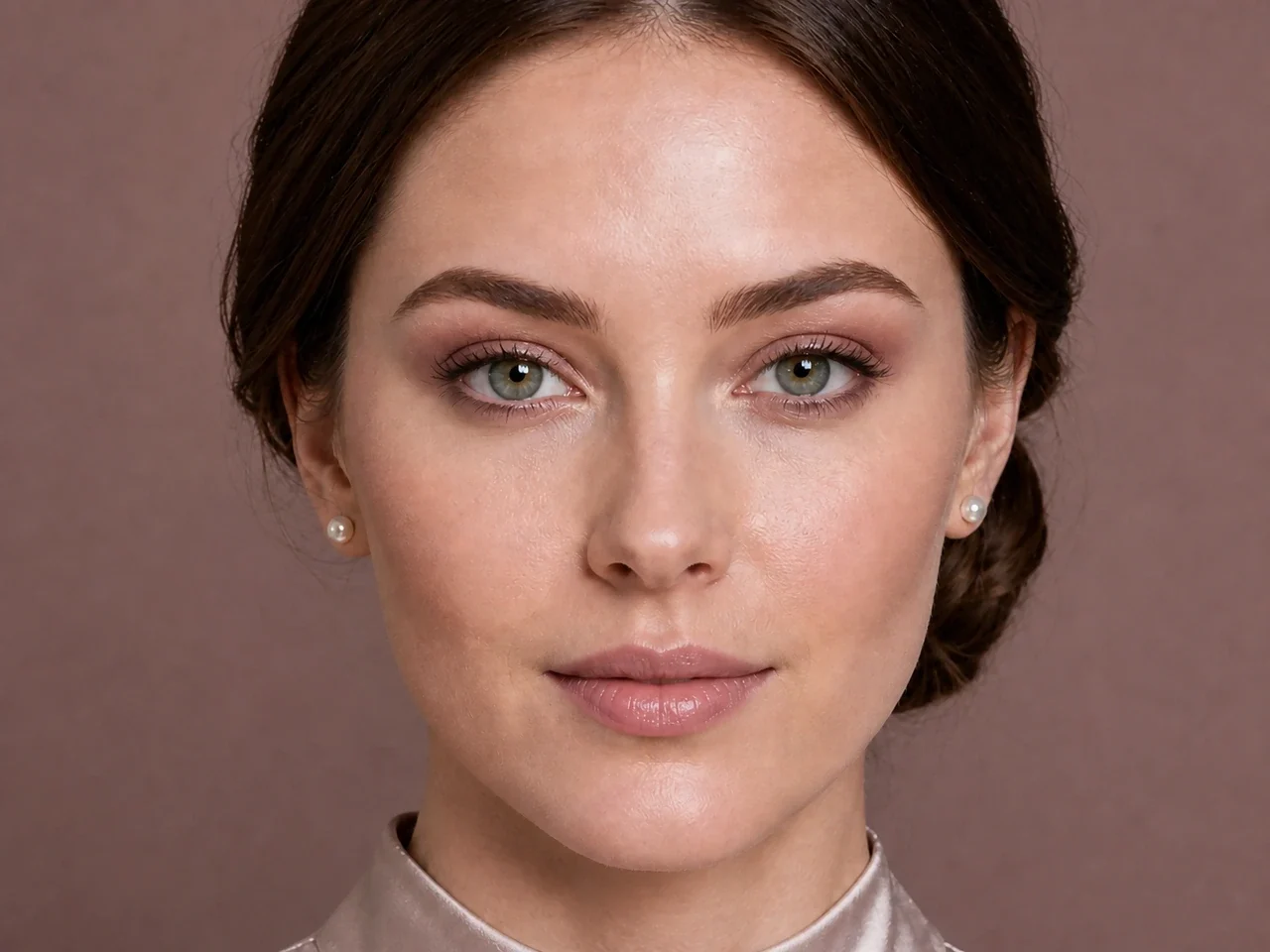 Step 5 of Soft Glam Wedding Guest Makeup, showing mushroom taupe makes the lashes look denser while the eye color and lid space stay visible.