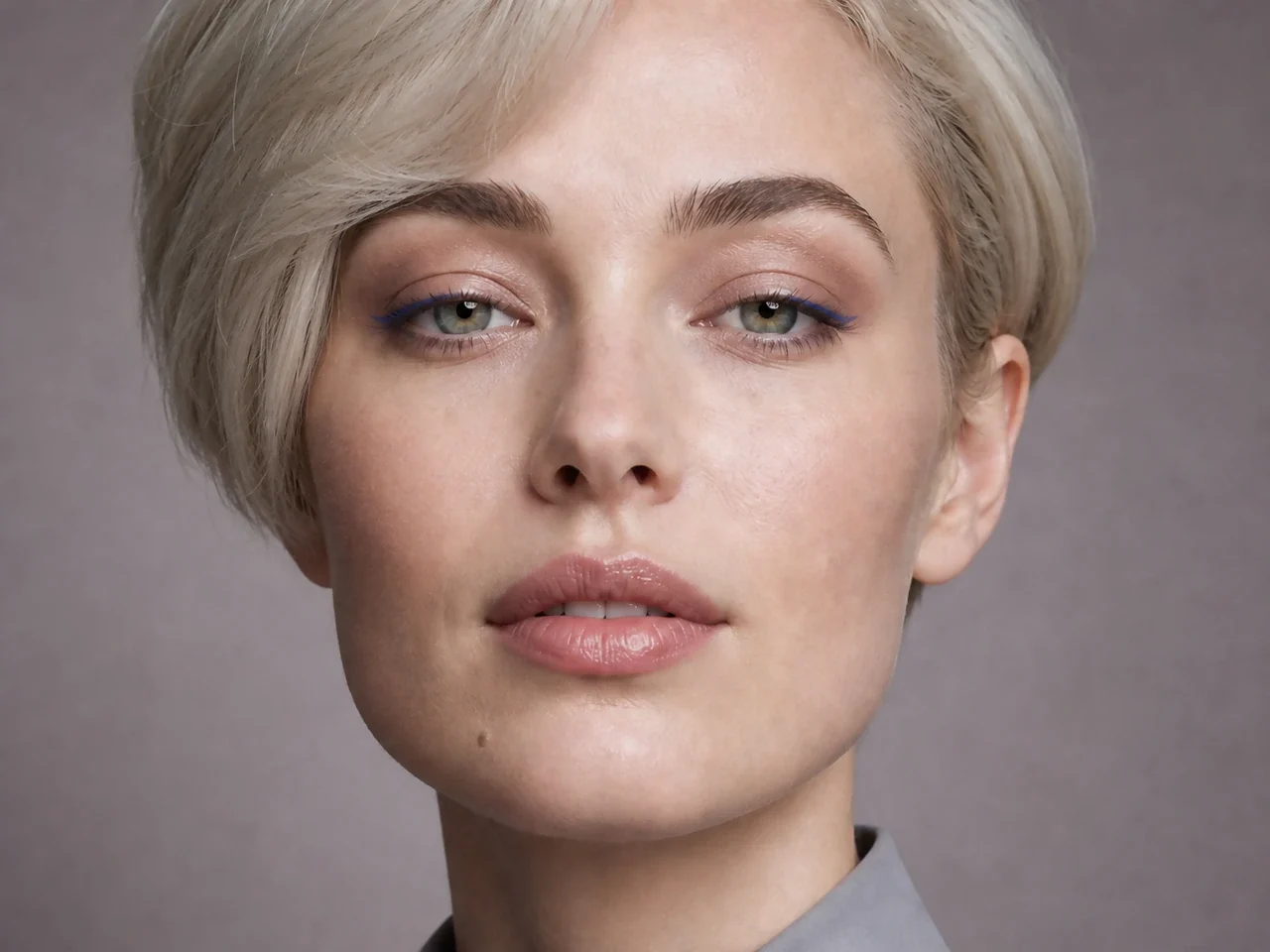 Step 5 of Soft Glam for Hooded Eyes, showing cobalt micro-liner makes the upper lashes look denser without hiding the focal lid shade.
