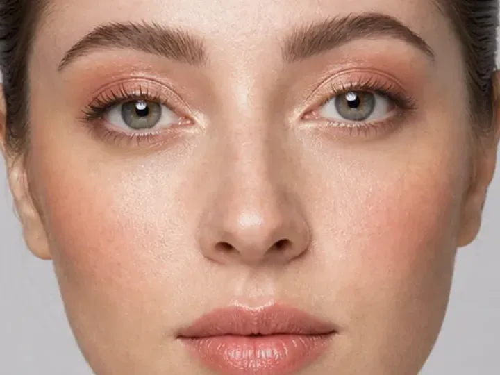 Step 5 of Warm Peach Makeup for Fair Skin, showing soft bronze makes the lashes look denser while the eye color and lid space stay visible.
