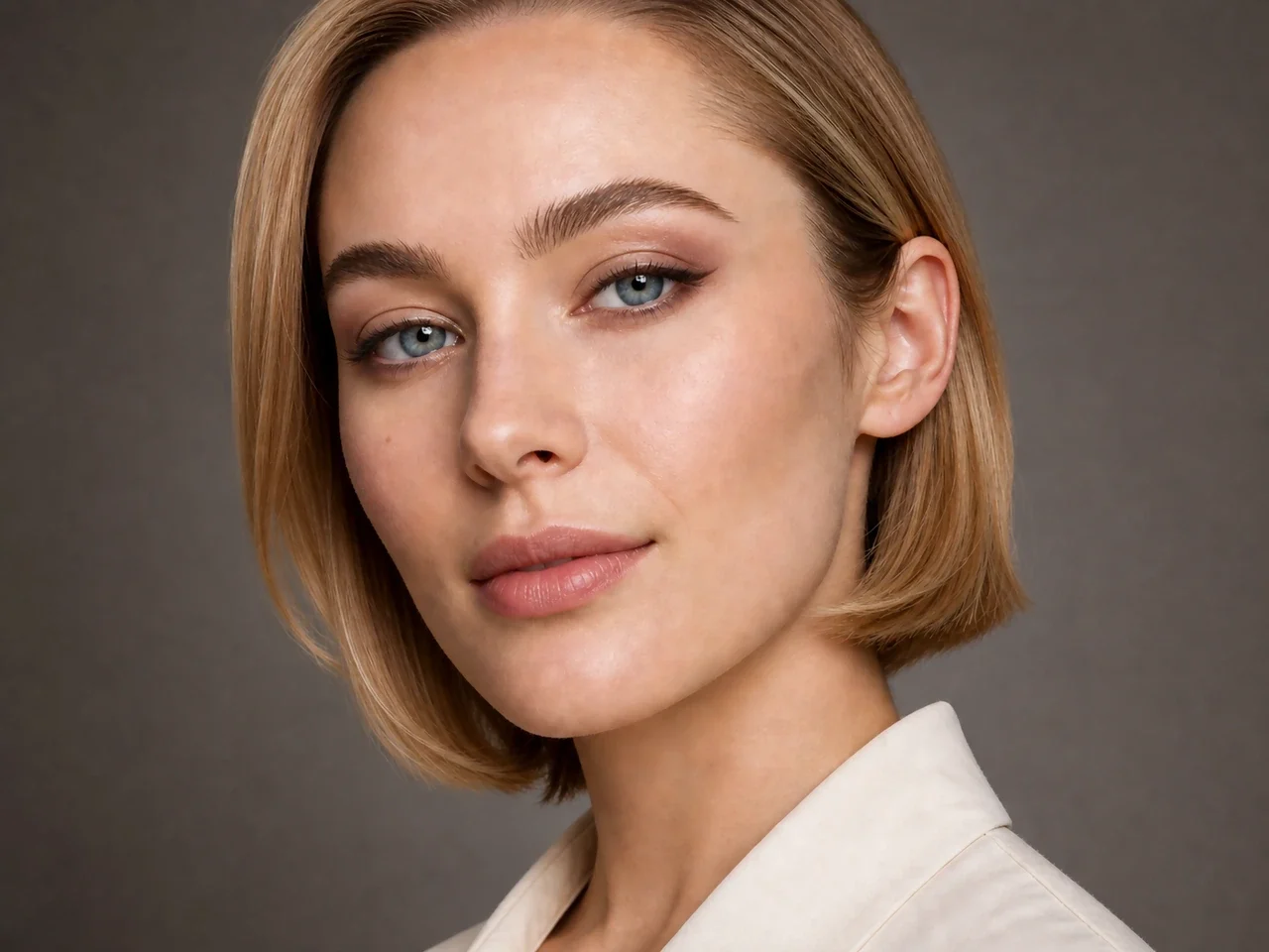 Step 6 of Lifted Makeup for Downturned Eyes, showing a restrained lower-lash echo connects the palette without closing the inner corner or pulling the eye down.