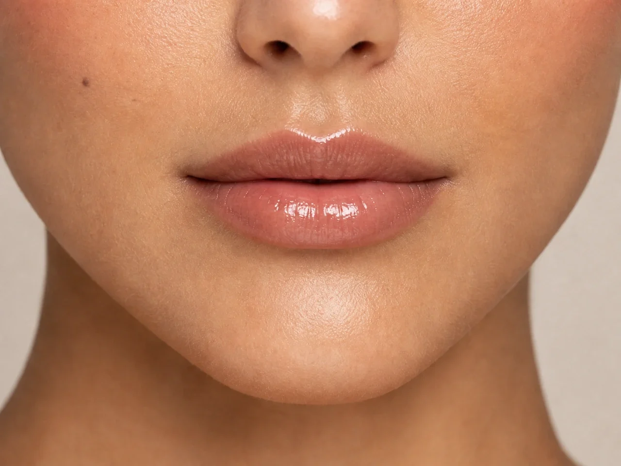 Step 7 of Warm Bronze Makeup for Medium Skin, showing the lip shows Terracotta rose in harmony with Terracotta rose and the warm satin finish without becoming the only focal point.