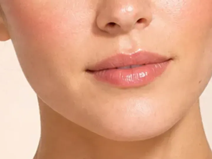 Step 7 of Fresh Brunch Makeup, showing the lip supports Apricot cream and the fresh dewy finish without becoming the only focal point.