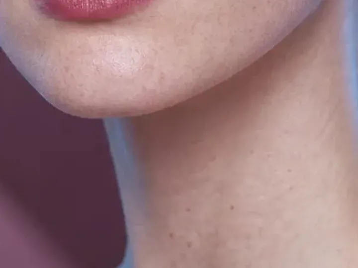 Step 7 of Cool Rosy Makeup for Fair Skin, showing the lip supports Cool rose and the soft rosy satin finish without becoming the only focal point.
