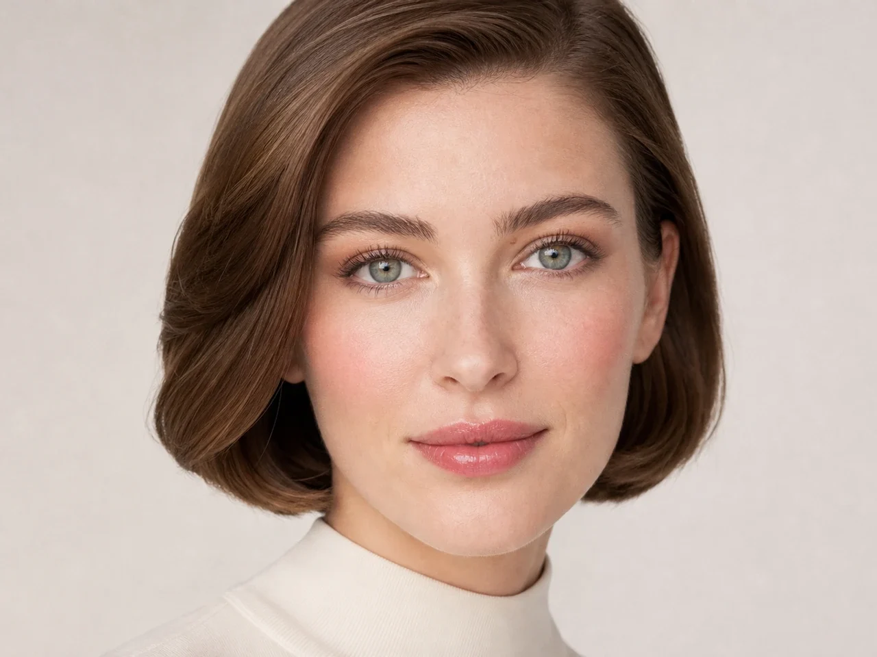 Step 8 of 5-Minute Everyday Makeup, showing the completed 5-Minute Everyday Makeup reads as fresh natural in front-facing light without overloaded corrections.