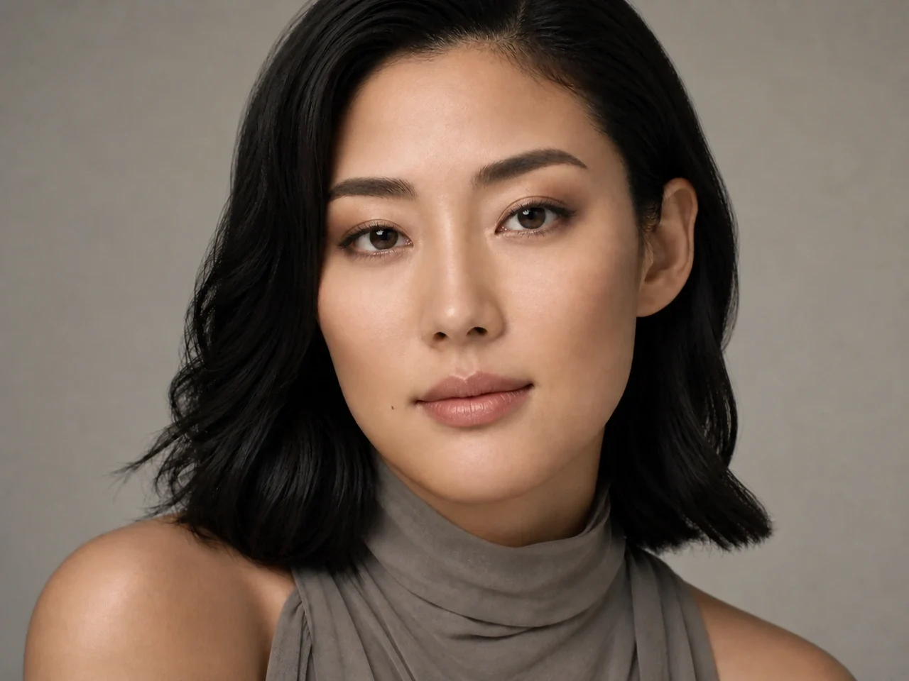 Step 8 of Everyday Makeup for Deep-Set Eyes, showing the bright satin eye reads evenly from straight ahead and every focal area remains visible with a relaxed gaze.