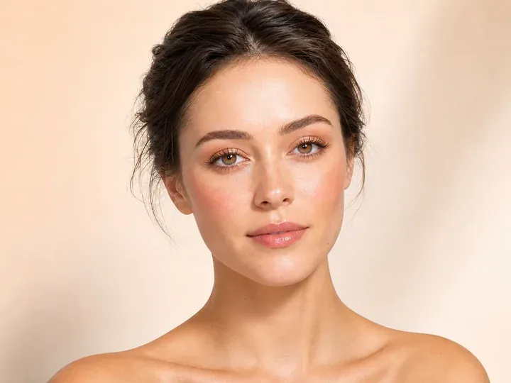 Step 8 of Fresh Brunch Makeup, showing the completed Fresh Brunch Makeup reads as fresh dewy in front-facing light without overloaded corrections.