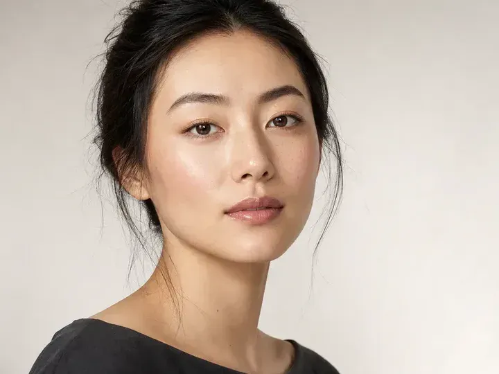 Step 8 of Natural No-Makeup Makeup, showing the completed Natural No-Makeup Makeup reads as barely-there satin in front-facing light without overloaded corrections.